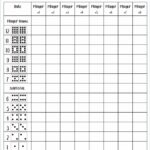 Mexican Train Score Card Mexican Train Scoresheet Mexican Train Score Pads Printable File PDF Download 8 5x11