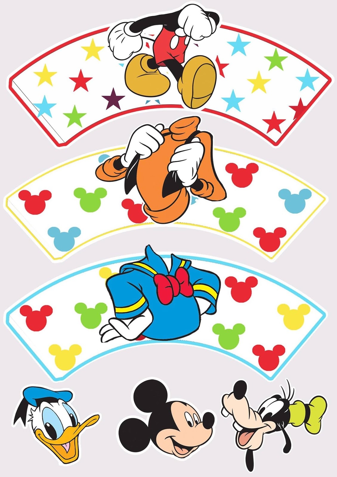 Mickey And Friends Free Printable Cupcake Toppers And Wrappers Mickey And Friends Free Printable Cupcake Toppers And Wrappers