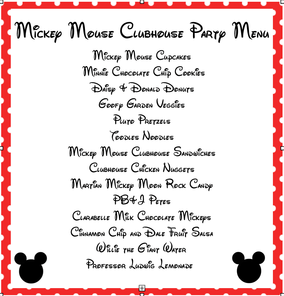 Mickey Mouse Clubhouse Party Ideas U0026 Free Mickey Mouse Printables