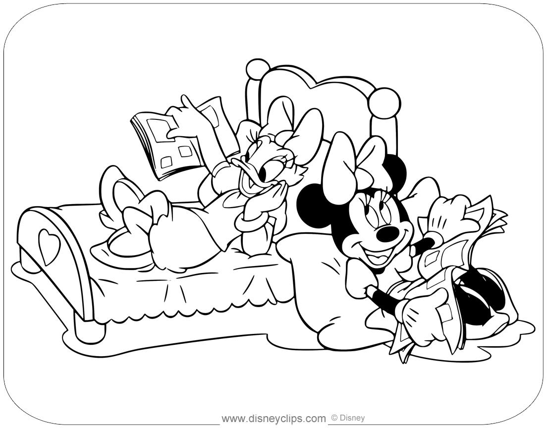 baby mickey mouse daisy coloring pages printable