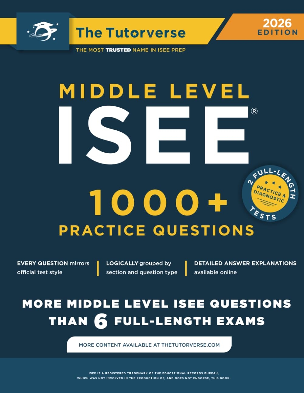 Middle Level ISEE 1000 Practice Questions Tutorverse Amazon sg Books
