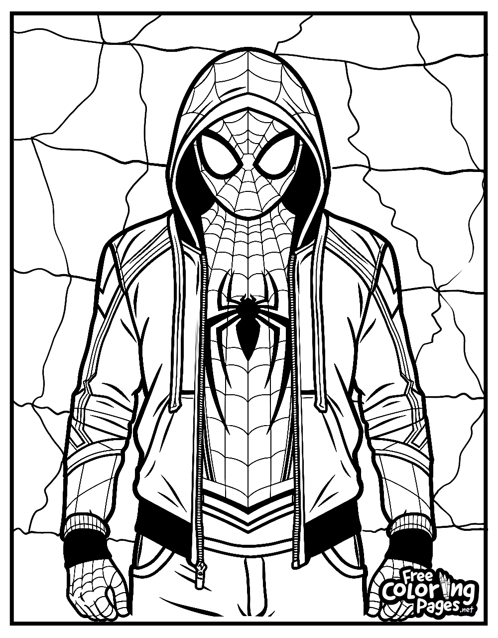 Miles Morales Coloring Pages Spiderman Coloring Pages FreeColoringPages