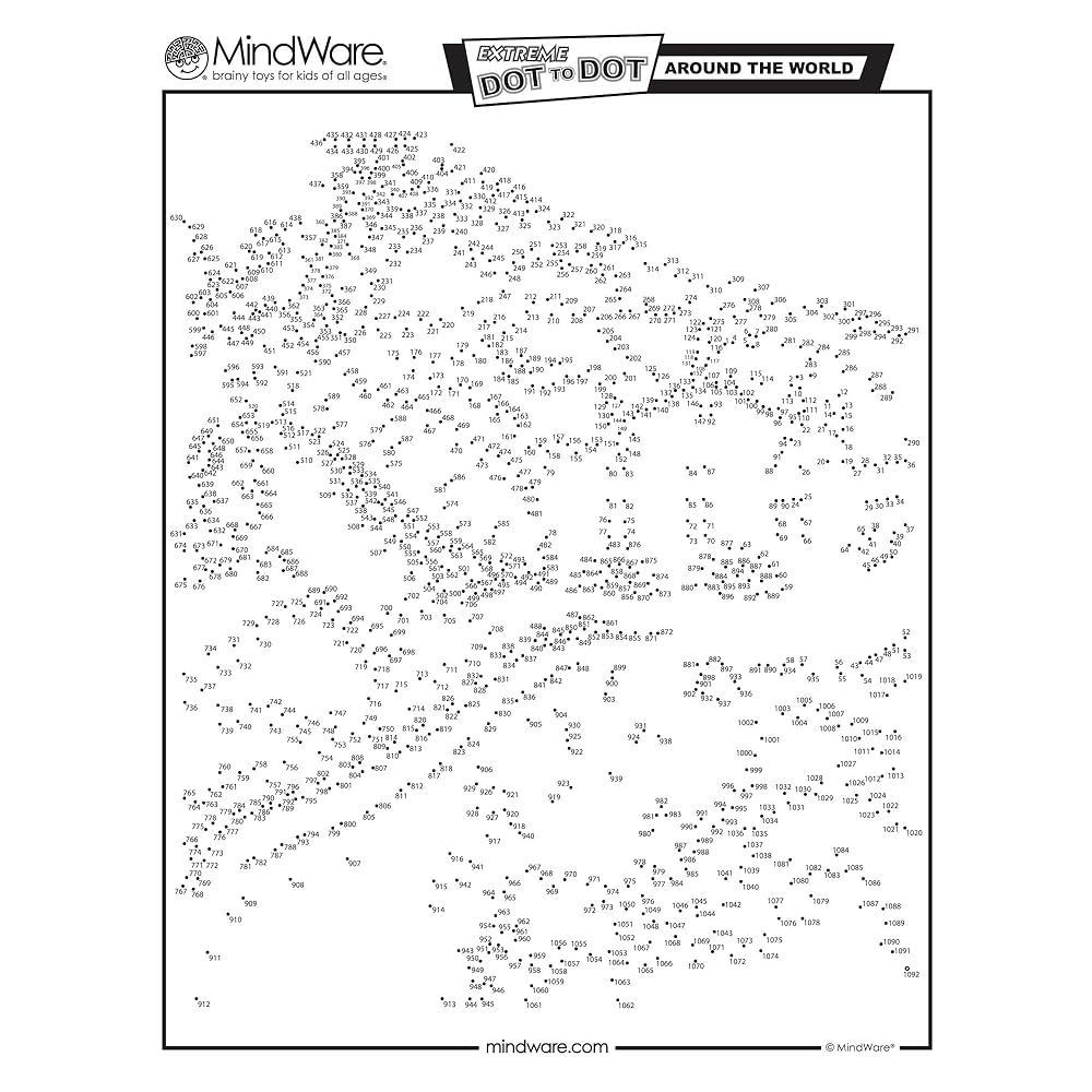 MindWare Extreme Dot To Dot Coloring Books Set Of 2 Includes 