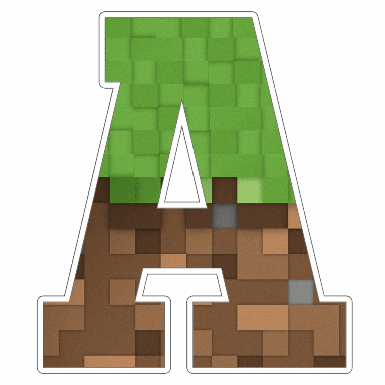 Minecraft Alphabet Letters Png Worksheets Library