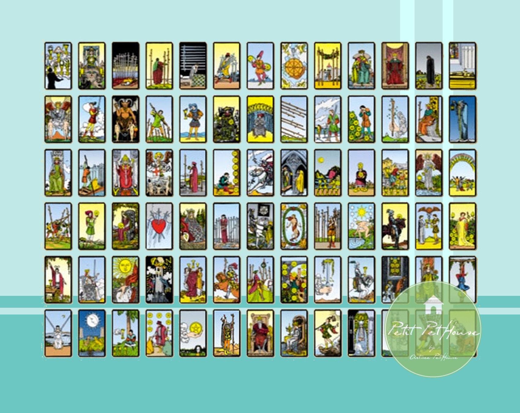 printable mini tarot cards