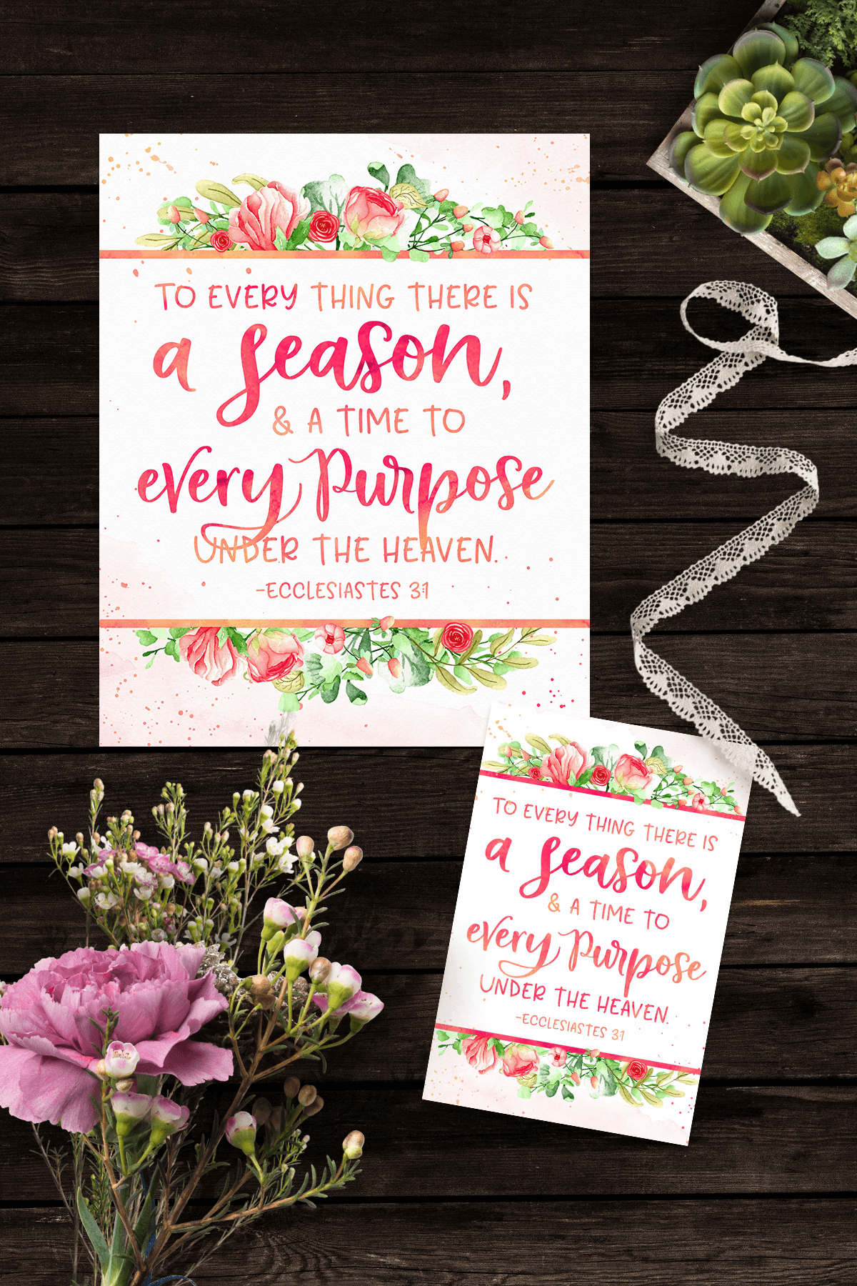 Ministering Printable Handout To Everything There Is A Season 