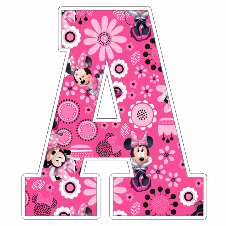 Minnie Mouse Alphabet Letters Png MR ALPHABETS