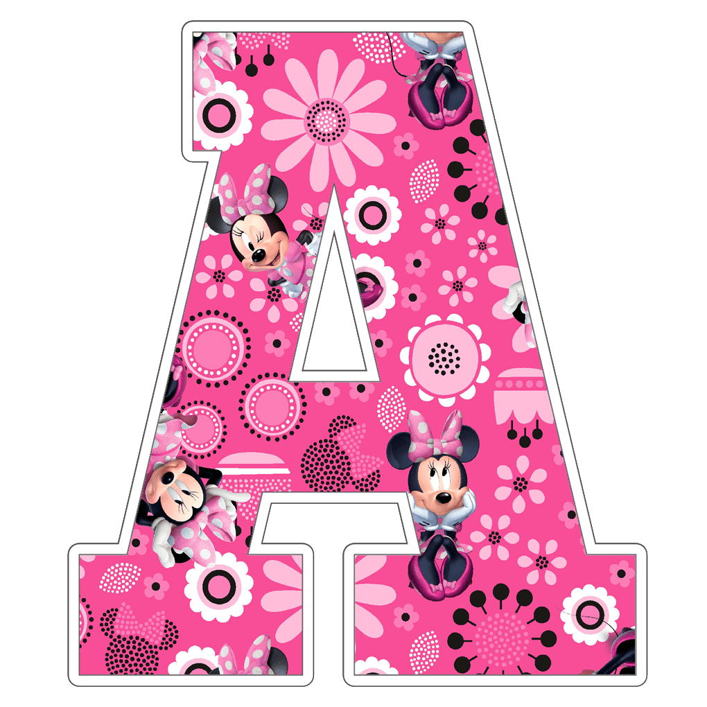 Minnie Mouse Alphabet Letters Png MR ALPHABETS