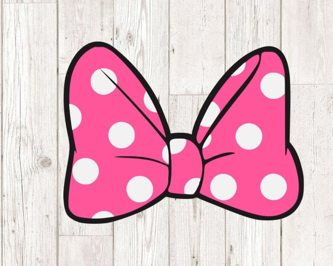 Minnie Mouse Bow Svg LAYERED Minnie Mouse Polkadots Svg Cutting 