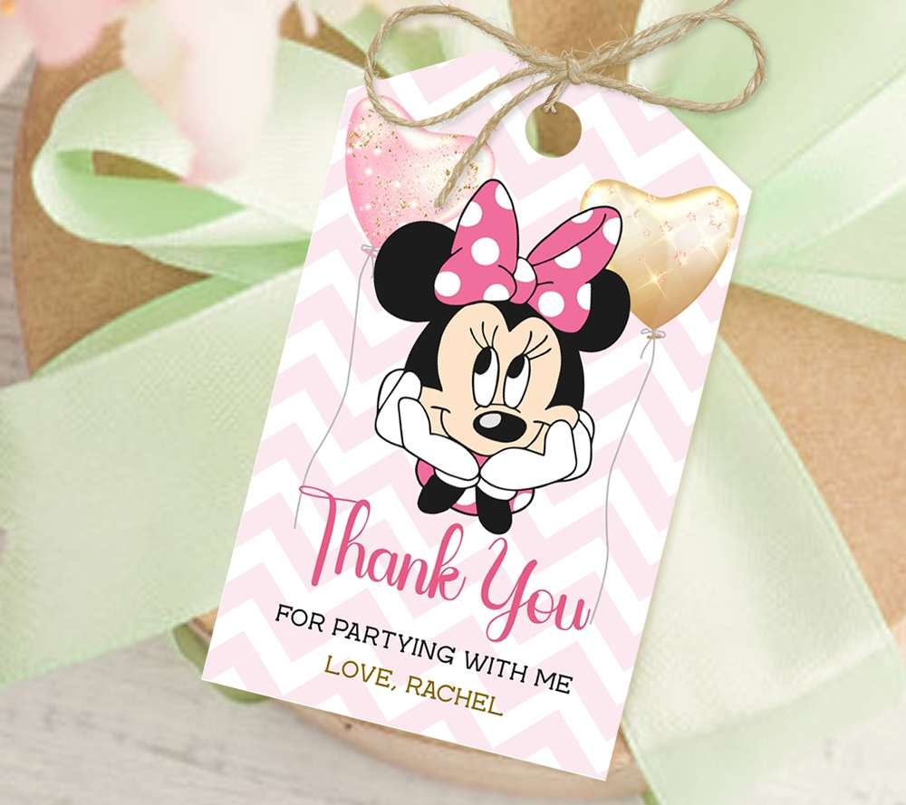 Minnie Mouse Thank You Tag Edit Yourself Online Now Minnie Mouse Thank You Tag Edit Yourself Online Now