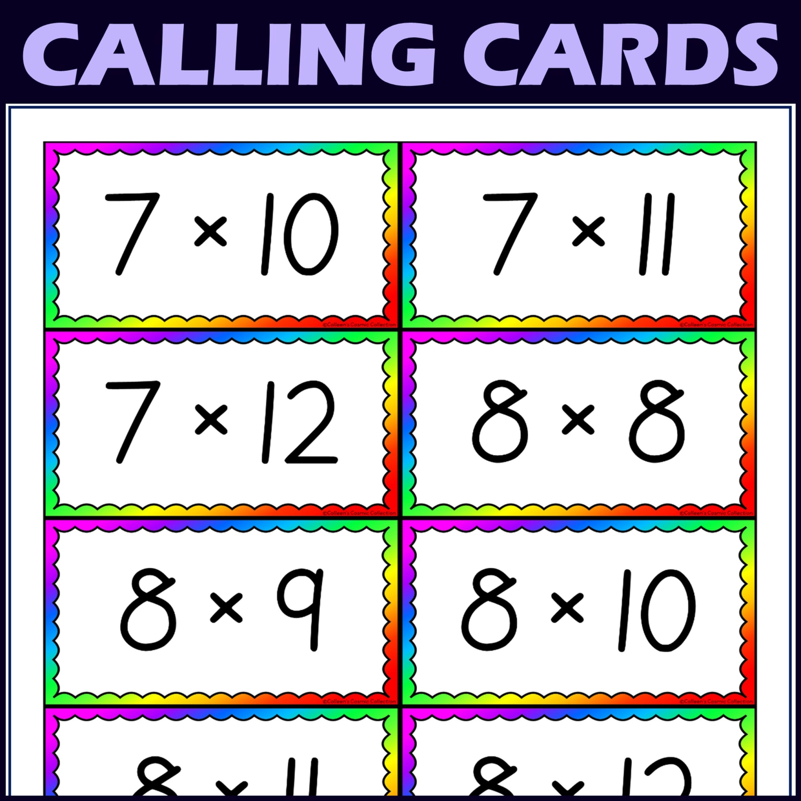 Mixed Times Table Activity Multiplication Facts Bingo Game Made By Teachers
