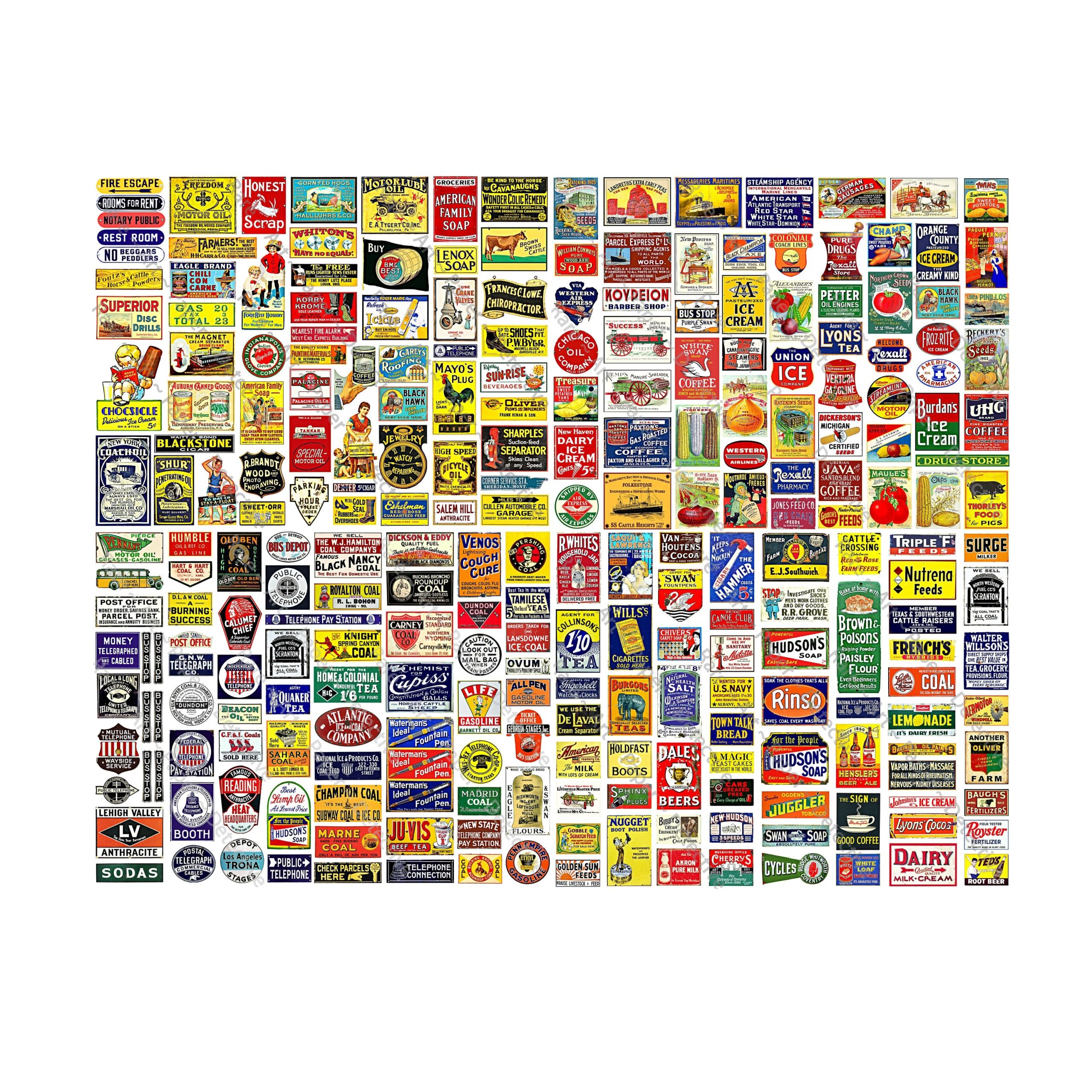 printable ho scale signs