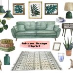 Modern Home Design Clipart interior Decor Scene Creator interior 