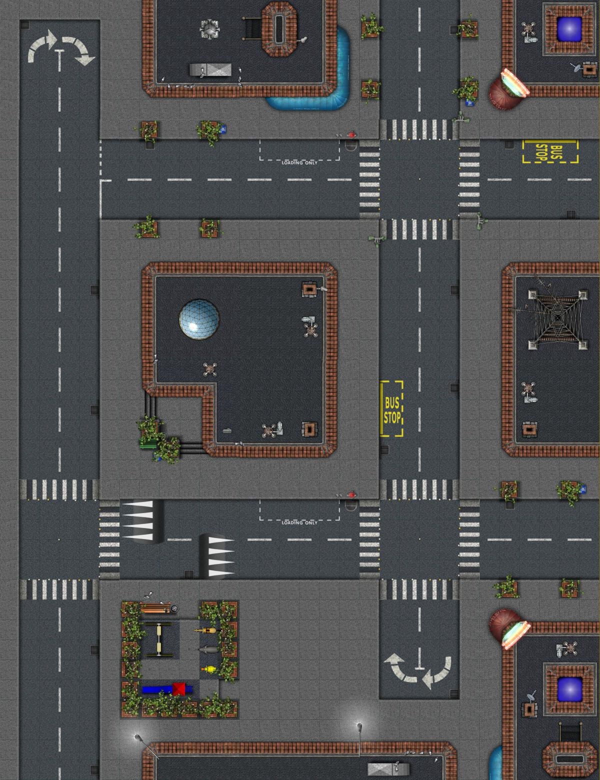 Modern Streets Tiles MapForge