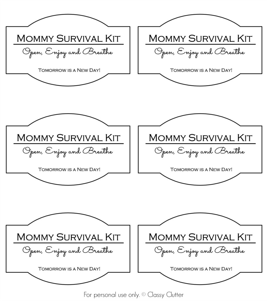 mom s emergency stash printable