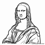 Mona Lisa Coloring Pages Free U0026 Printable 