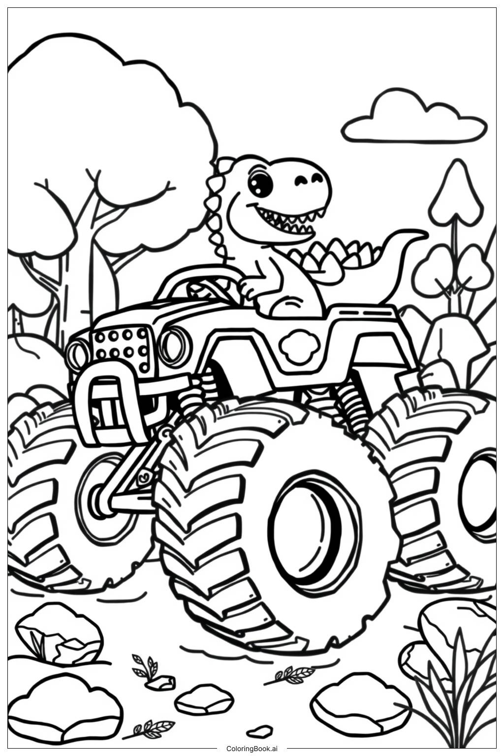 monster truck coloring pages free printable
