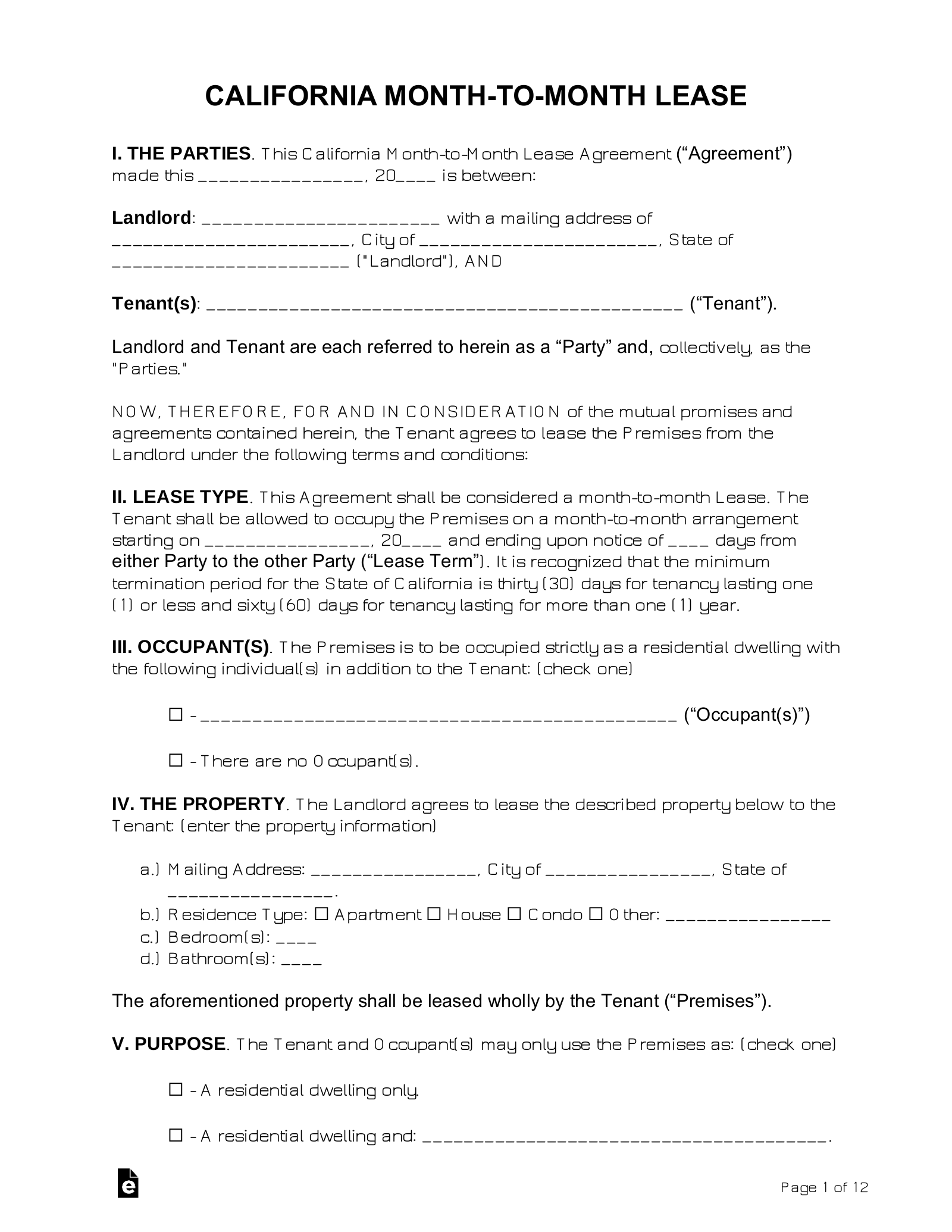 Month To Month Residential Lease Agreement Form Fill Out And Sign Printable PDF Template Month To Month Residential Lease Agreement Form Fill Out And Sign Printable PDF Template
