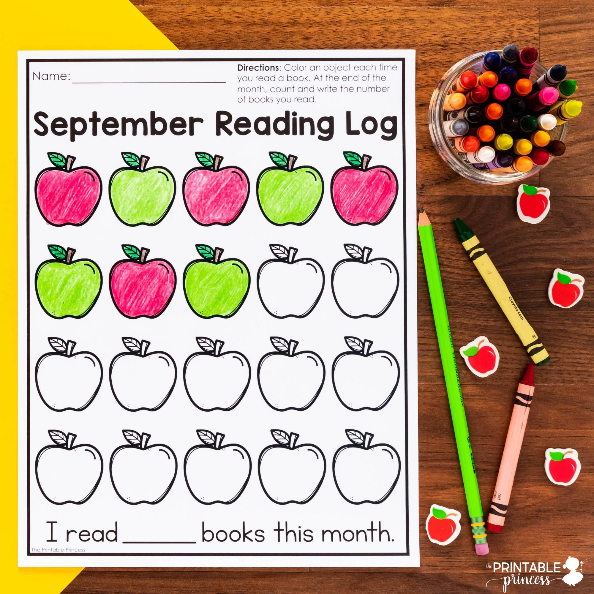 Monthly Reading Logs For Kindergarten The Printable Princess