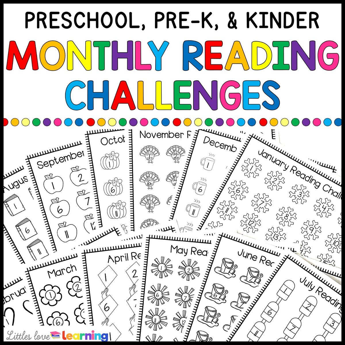 monthly reading log printable