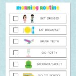 Morning Routine Printable