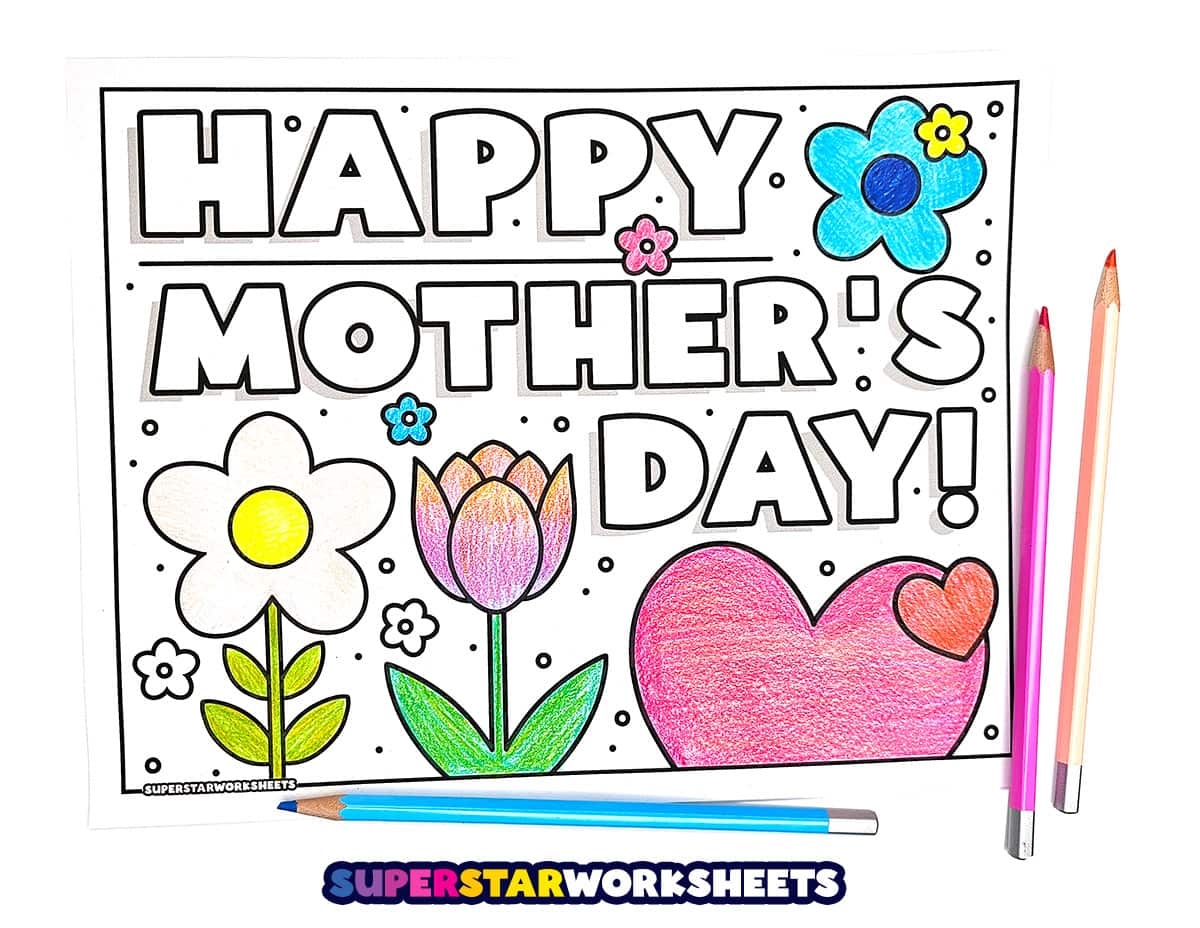 printable mothers day coloring pages