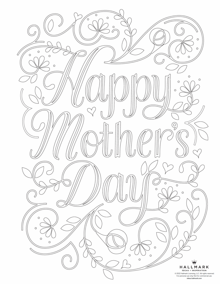 Mother s Day Coloring Pages Hallmark Ideas U0026 Inspiration