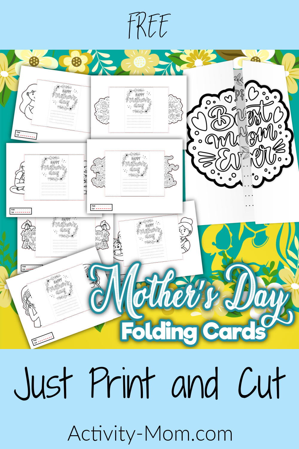 Mother s Day Foldable Pop Up Cards The Activity Mom