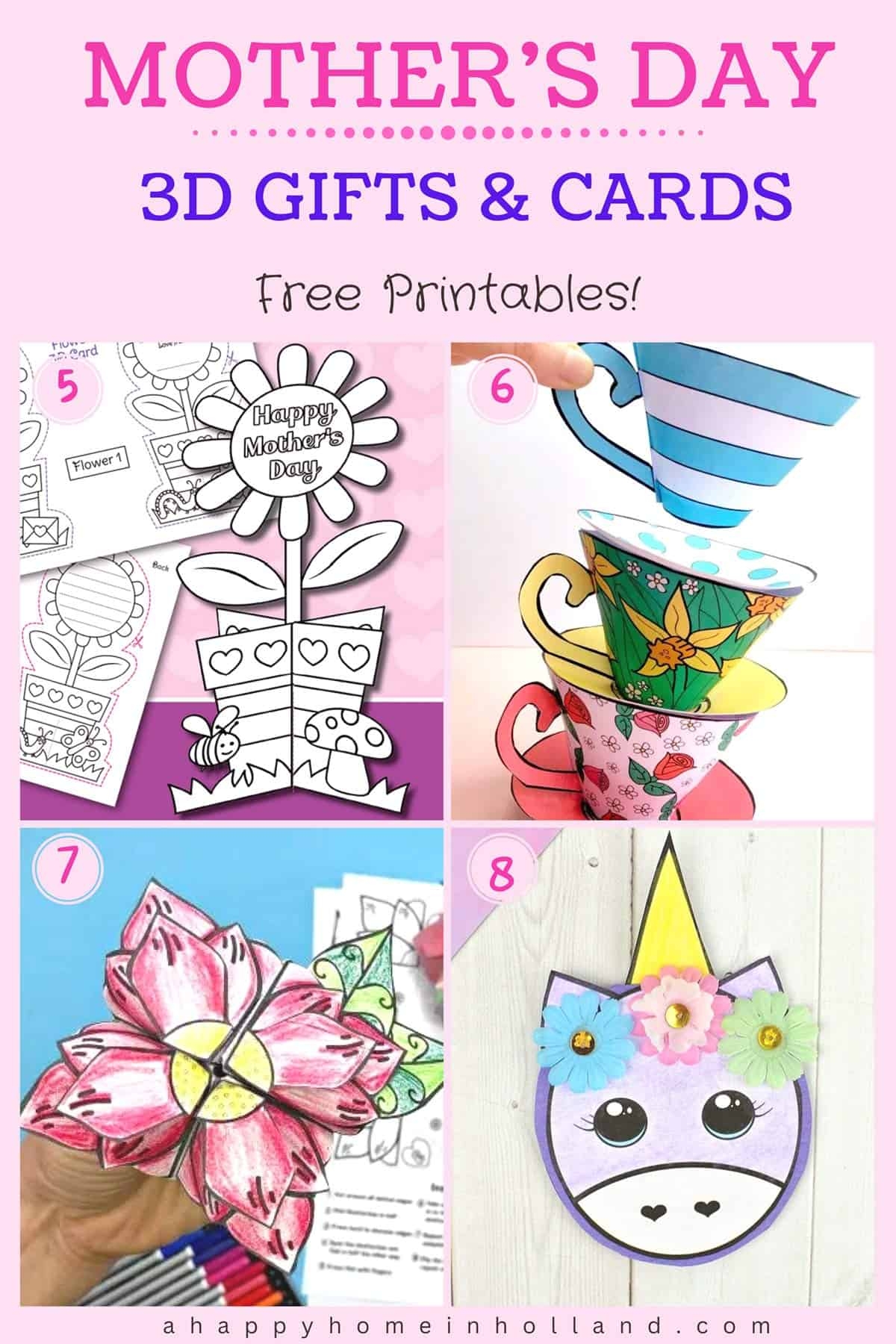 free printable mothers day crafts