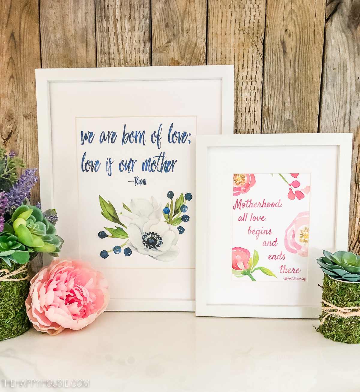 Mother s Day Free Printables and Our Late Spring Mantel Decor The Happy Housie