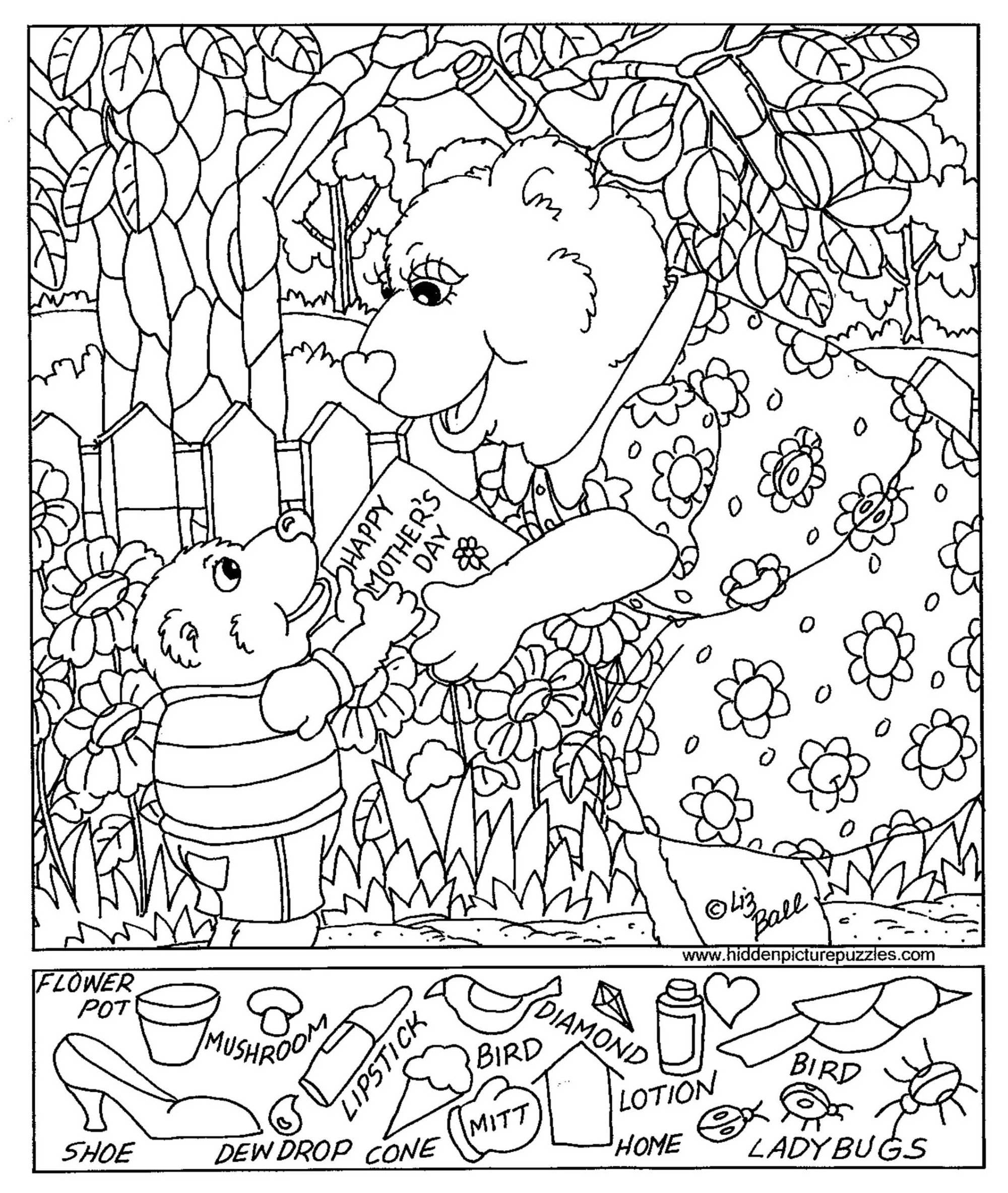 Mother s Day Hidden Picture Puzzle