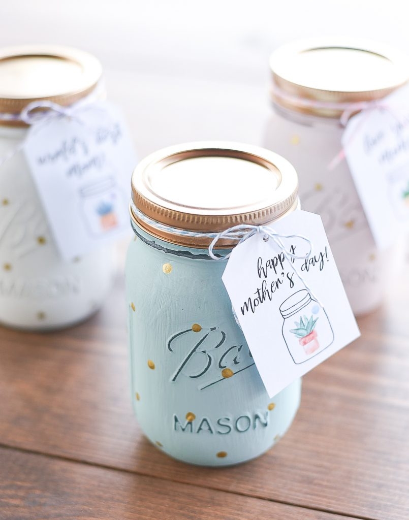 Mother s Day Mason Jar Gift Tag Printable Mason Jar Crafts Love