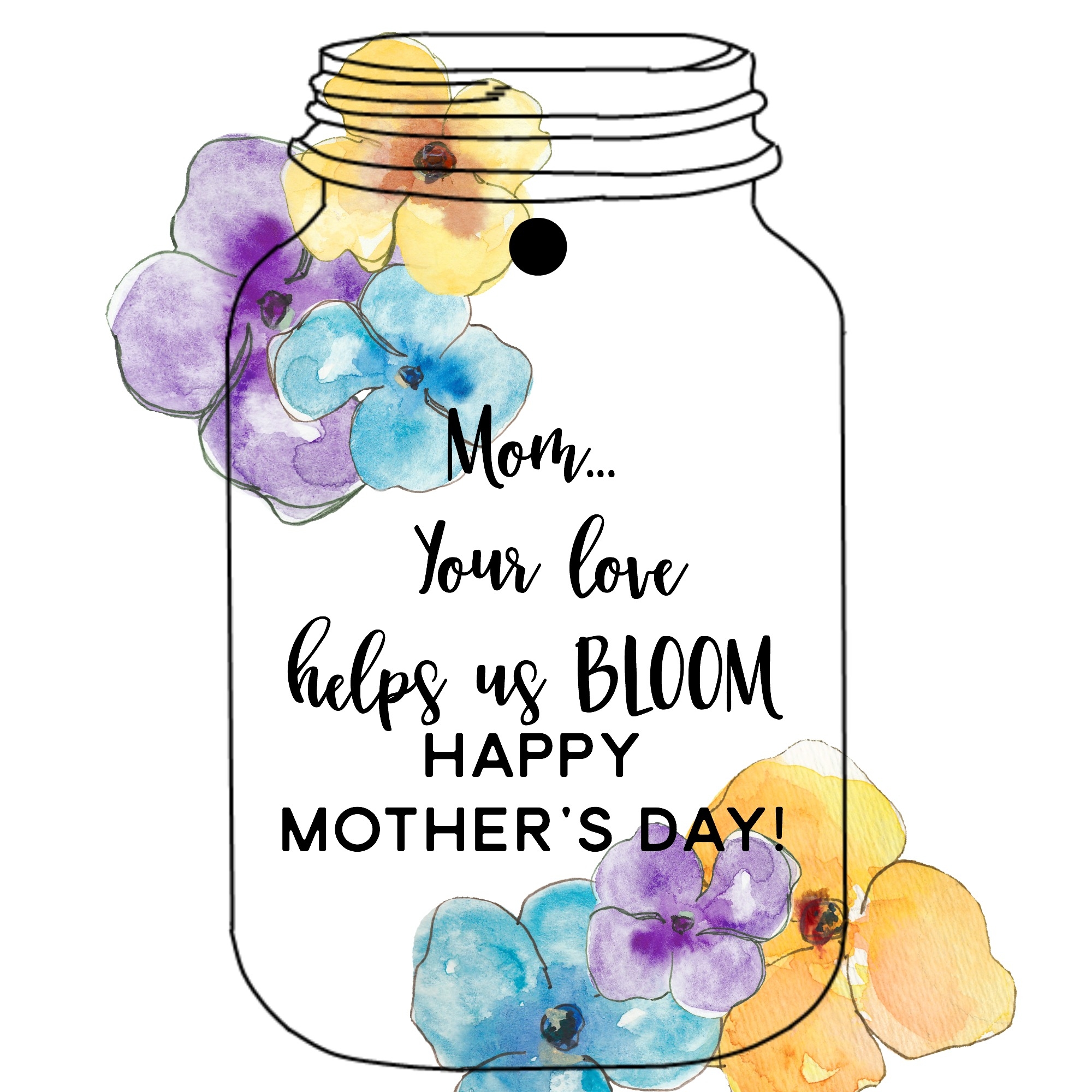 Mother s Day Mason Jar Tags U0026 Gift Yesterday On Tuesday