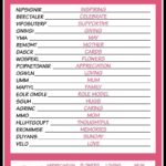 Mother s Day Word Scramble Puzzle Free Mother s Day Printable