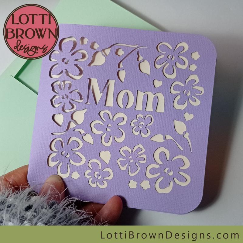 mothers day card cut out printable