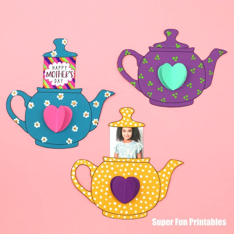 Mothers Day Teapot Card The Craft Train