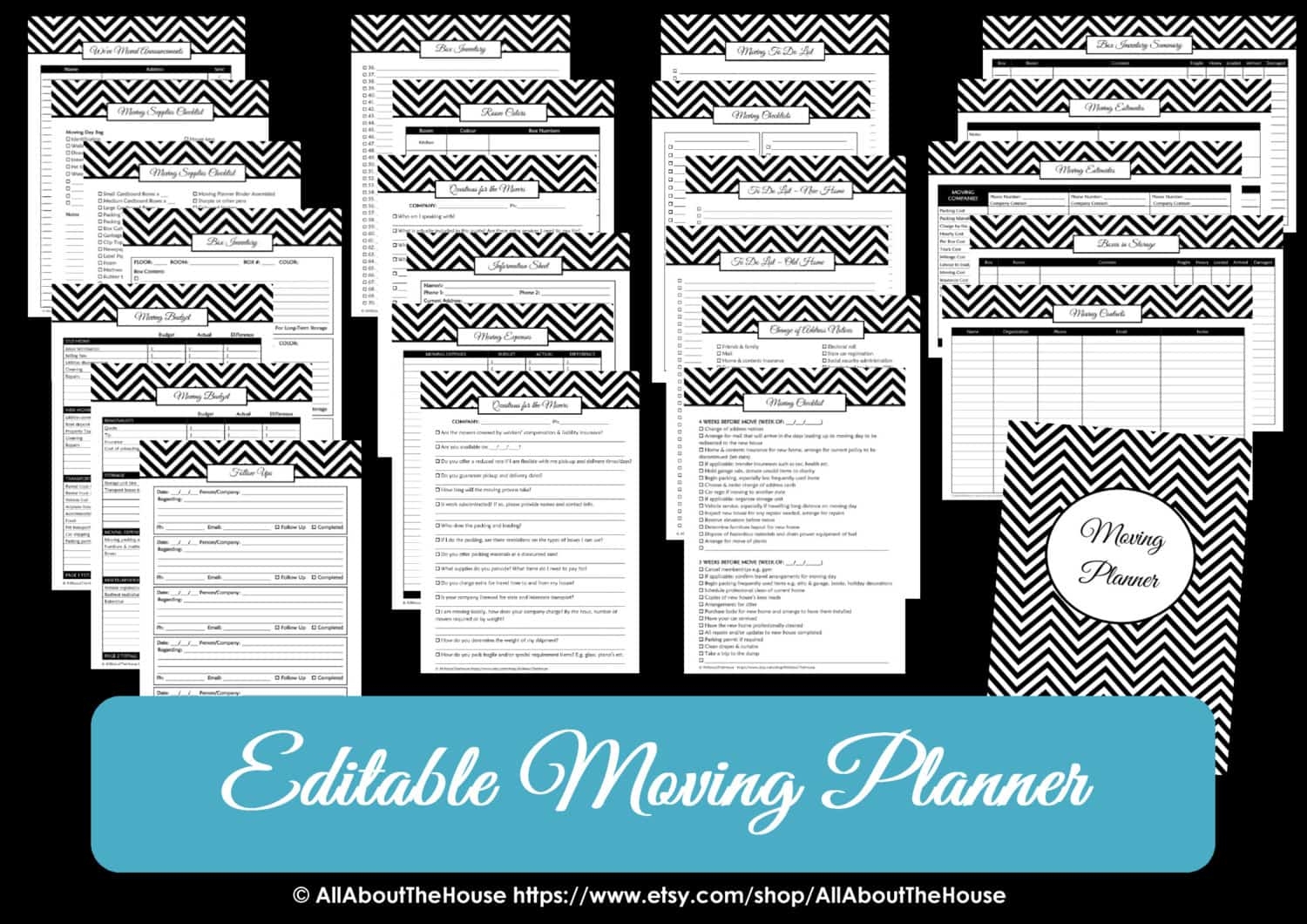 Moving Planner Editable All About Planners