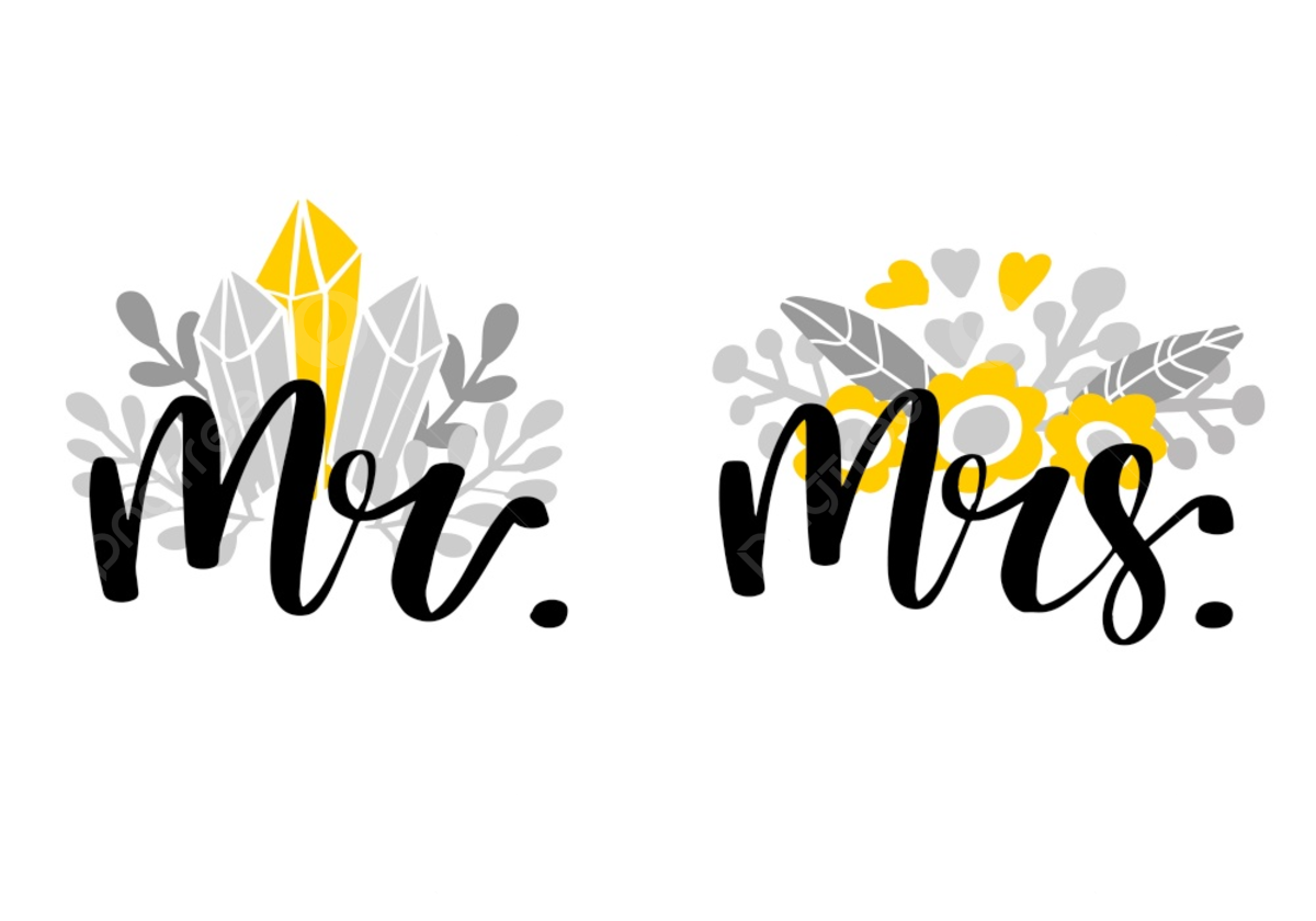 Mr And Mrs Lettering Poster Template Download On Pngtree
