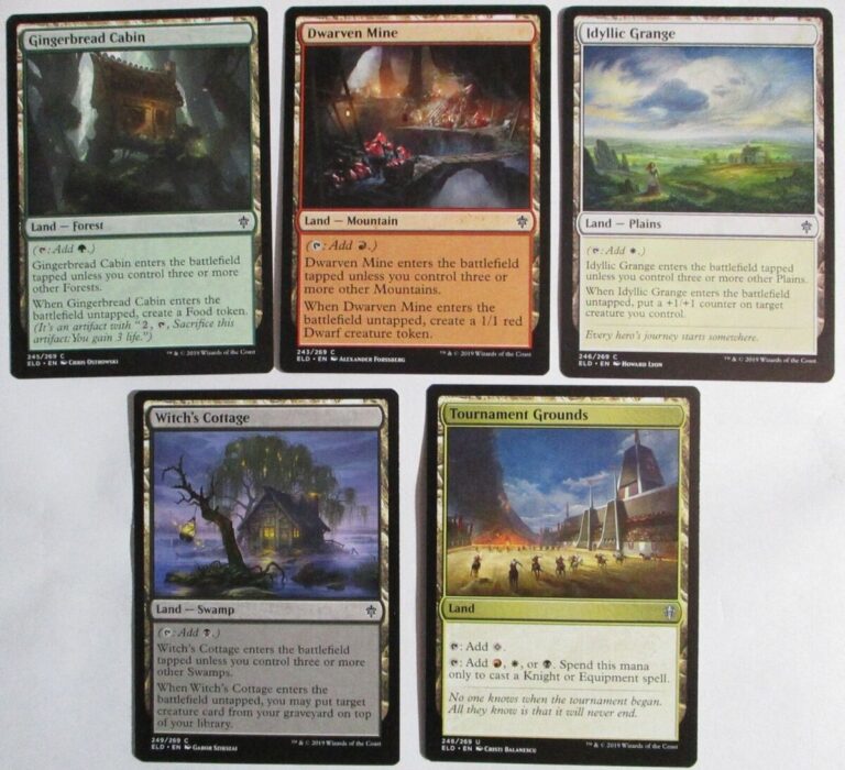 MTG 5 Throne Of Eldraine Non Basic Lands Magic The Gathering