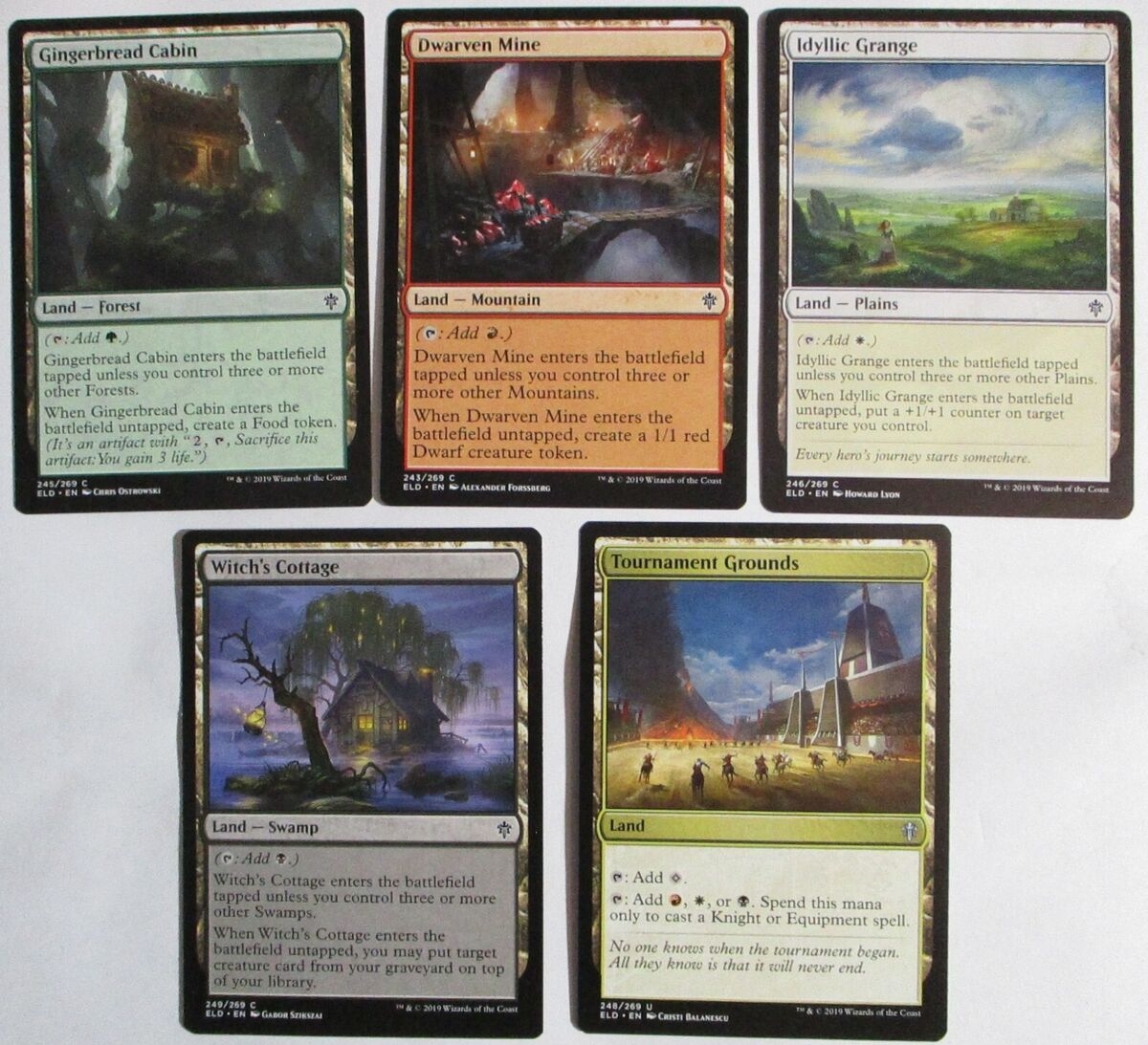 MTG 5 Throne Of Eldraine Non Basic Lands Magic The Gathering