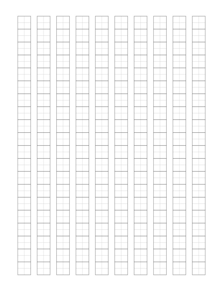 Multi language Kanji Handwriting Template Genkouyoushi Japanese Writing Practice Sheets Language Learning Tool Etsy