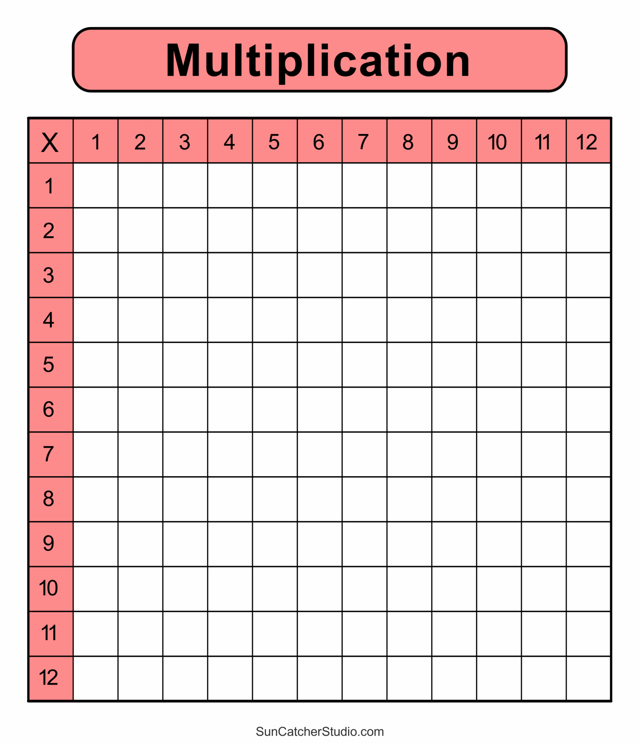 printable times table worksheets