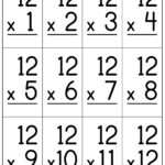 Multiplication Flash Cards Printable Paper Trail Design