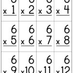 Multiplication Flash Cards Printable Paper Trail Design