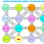 Multiplying Fractions Maze 1 Mr R s World Of Math Worksheets Library