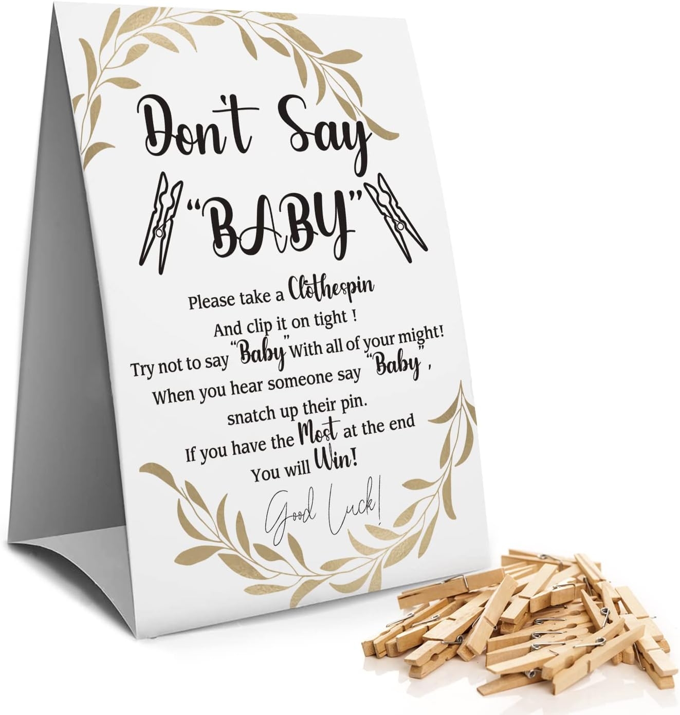 baby shower clothespin game free printable
