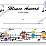Music Certificates Printable Music Certificates Music Awards Editable Music Certificates School Certificates Instant Download Etsy