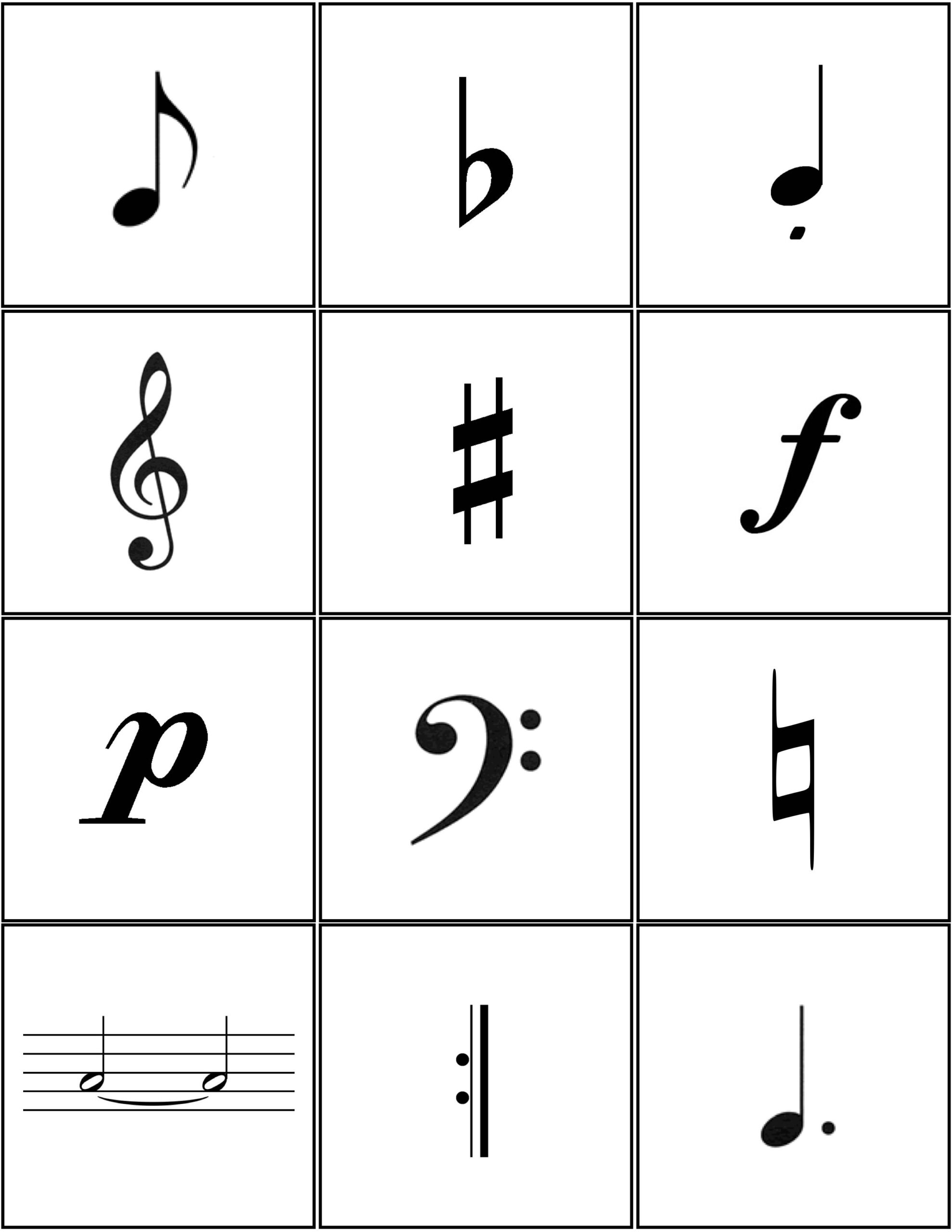 Music Symbols Matching Boards Lynne Davis Music