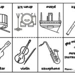 Musical Instruments Mini Coloring Book Ezpzlearn