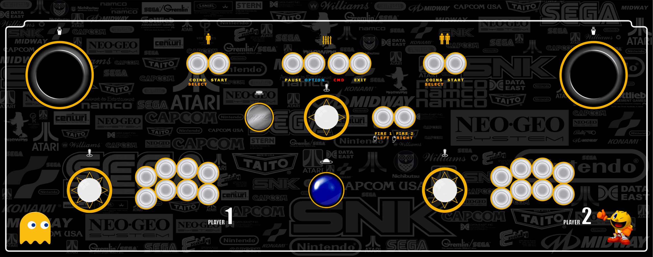 printable arcade button template